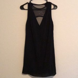 URBANOUTFITTERS Black Dress w/ Mesh V Neck